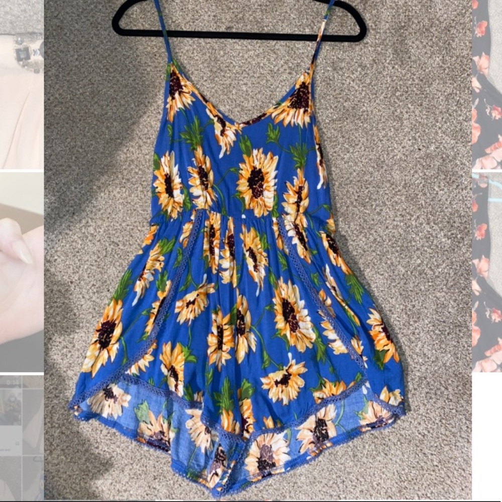 LF sunflower romper